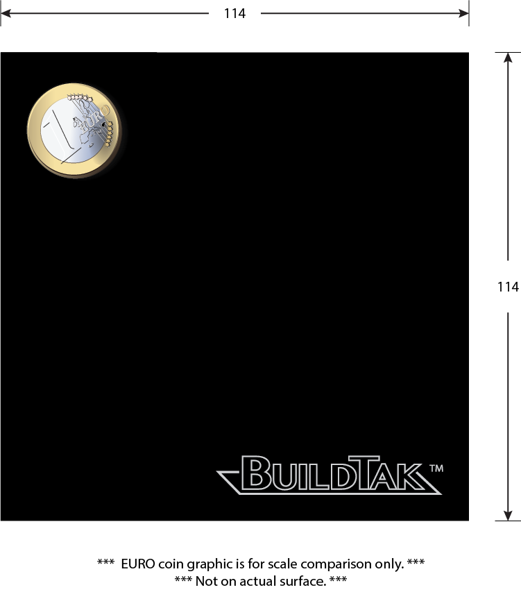 BuildTak Original Surface [BLACK] [114 x 114 mm]